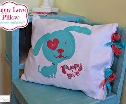 puppy love pillow