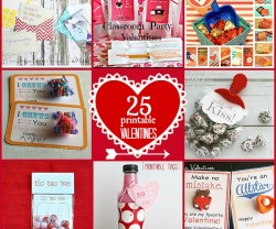 25 printable valentines