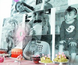 giant photo wall party wall