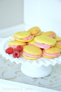 Lemon Whoopie Pies With Fresh Raspberry Filling Tatertots And Jello