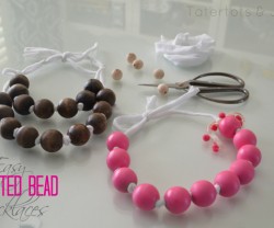 easy painted bead necklaces