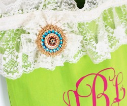 monogrammed spring tote