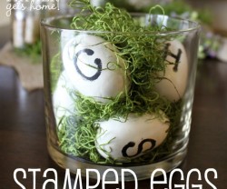 stamped eggs