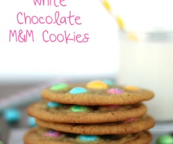 white chocolate chip m&m cookies