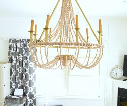 DIY Beaded Chandelier Tutorial at Tatertots and Jello