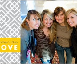 mom and daughters card