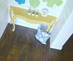 1905 cottage diy planked entry floor for $40
