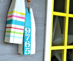 diy natical address buoys