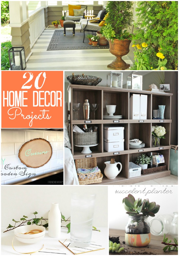 Great Ideas -- 20 DIY Home Decor Projects!