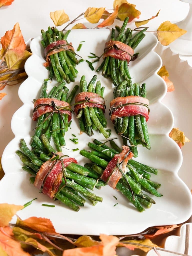 Bacon Wrapped Green Bean Bundles