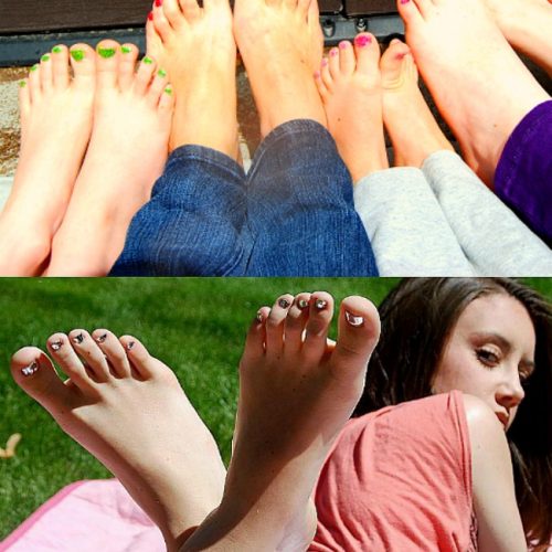 Glitter Toes Pedicures. This is the end of year tradition I have been doing with my girls for 8 years.