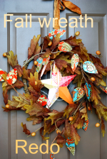 Creative Fridays: Fall wreath re-do