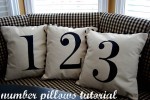 Pottery Barn – inspired Number Pillows & a Giveaway!!