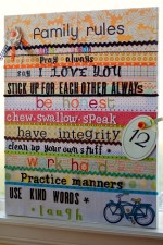 Another Family Rules Canvas