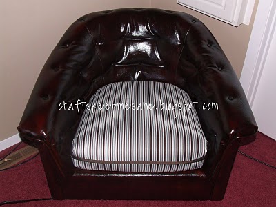 Guest Project:: $5 Leather Chair Transformation!