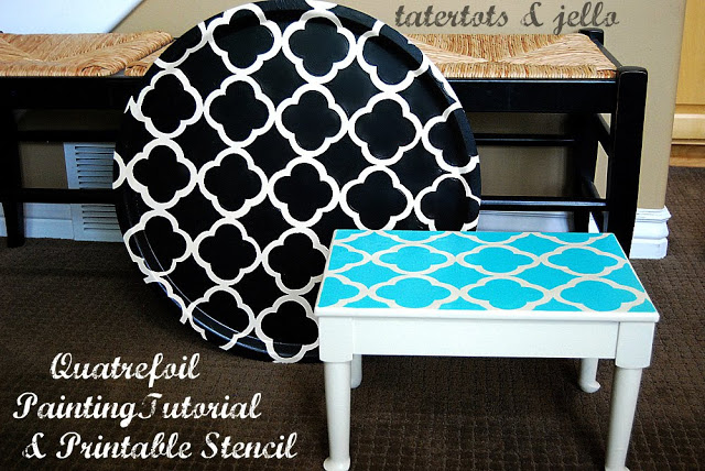 Quatrefoil Painting Project — with free printable