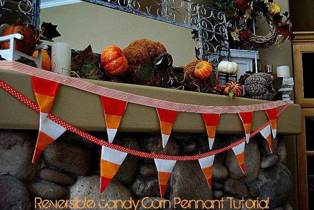 Fall Project — Reversible Candy Corn Bunting!
