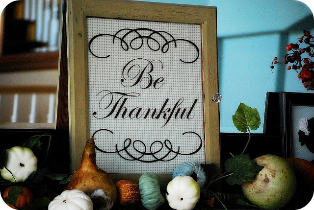 Thanksgiving Project — Turn an old window into Thankful Art!