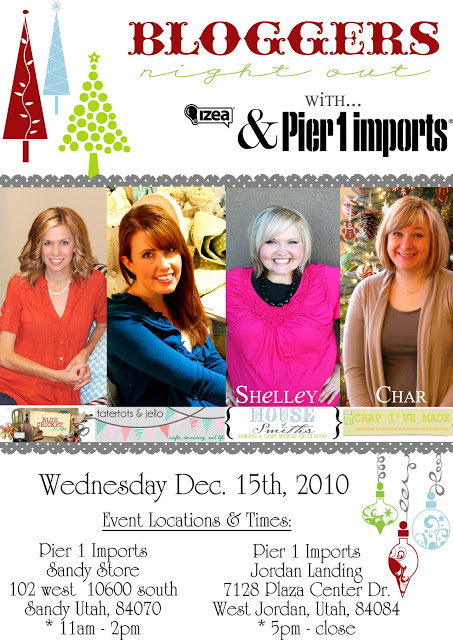 Girls Night Out at Pier1 Imports this Wednesday!!
