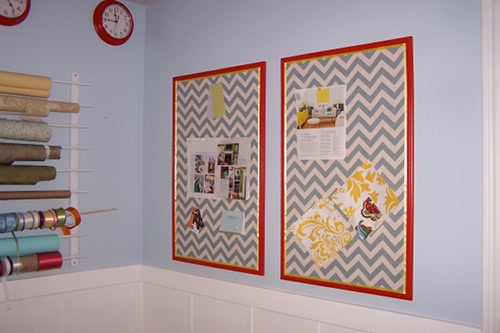 Guest Project — Make Thrifty Chevron Bulletin Boards {get organized}!