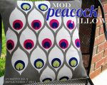 Guest Project — make a Mod Peacock Pillow with PDF{tutorial}