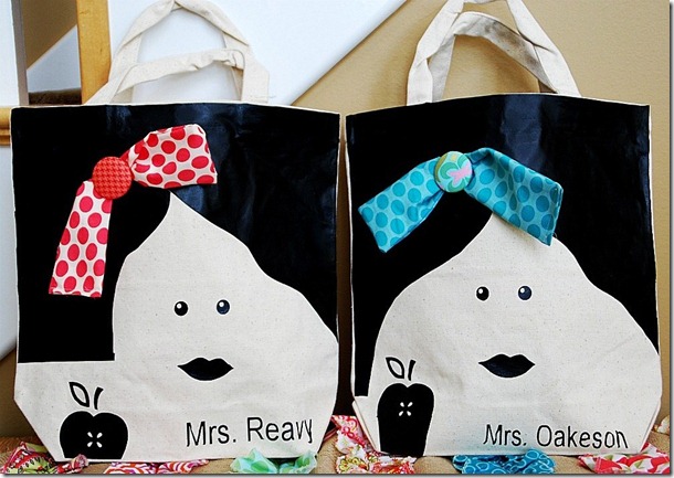 Teacher Appreciation Gift Idea — Make Personalized Tote Bags!!