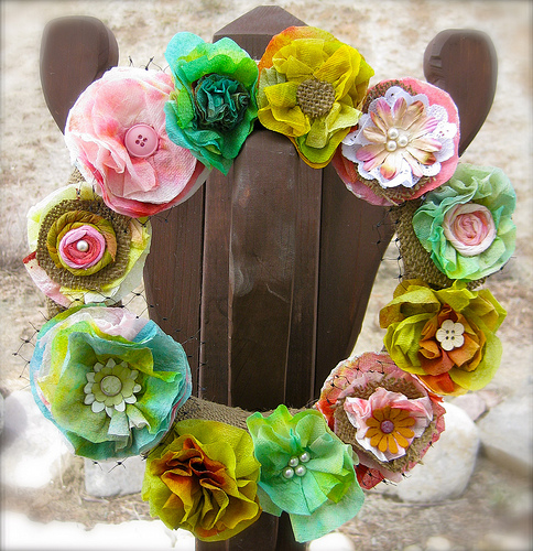 Looking for a New Spin on a Burlap Wreath??