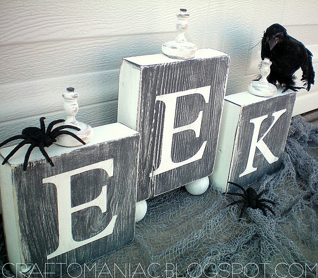 Halloween Project — Make EEK Blocks!! {tutorial}
