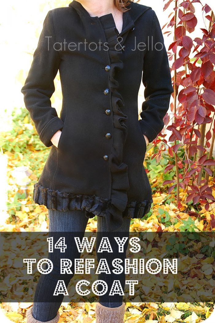 14 Easy Ways to Refashion a Winter Coat!! {tutorial}