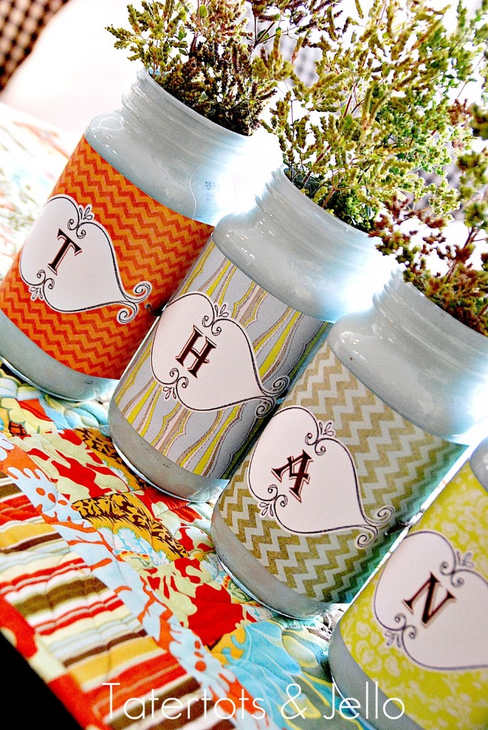 Make a Thankful Jar Centerpiece {Thanksgiving Jars}!! - Tatertots and Jello