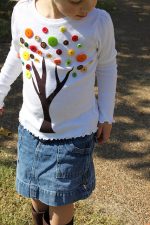 Fall Project — Make a Tree Button Shirt! {with free pattern}