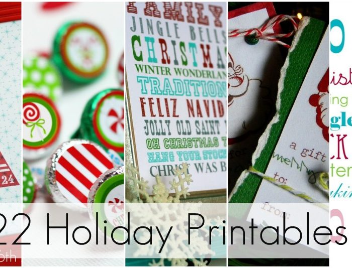 Great Ideas — 22 Free Holiday Printables!!