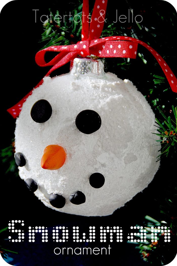 Make Sparkly Snowman Ornaments plus 12 of my Favorite Ornament Tutorials!