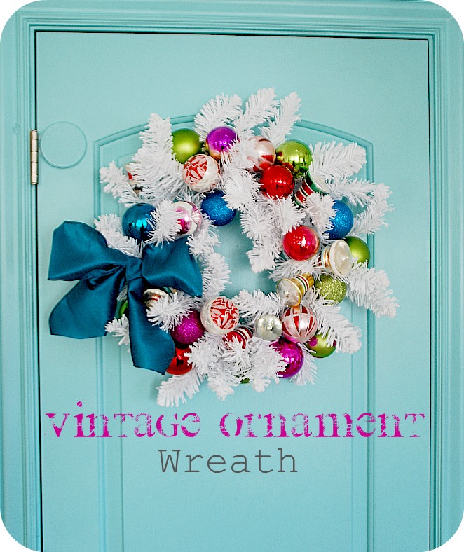 How to Make a DIY Vintage Christmas Ornament Wreath