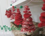 Make a Whimsical Tree Garland out of old Sweaters {Christmas Tutorial}