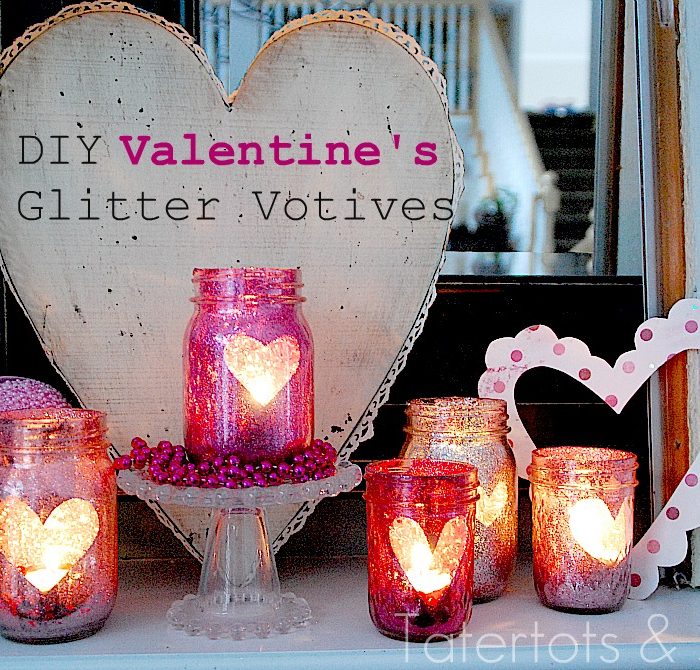 Valentine Glitter Mason Jar Tutorial!!