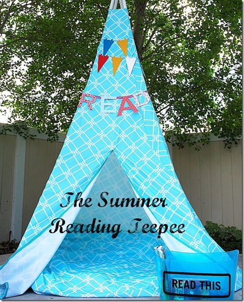 make a summer reading teepee