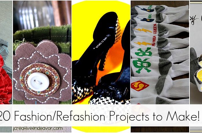 Great Ideas–20 Fashion/Refashon Projects to Make!!