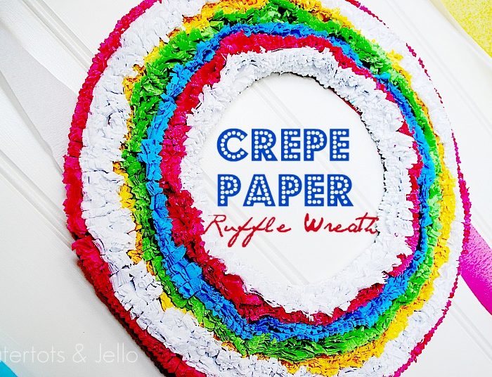 Make a Crepe Paper Ruffle Wreath & Party Vignette!! (tutorial)
