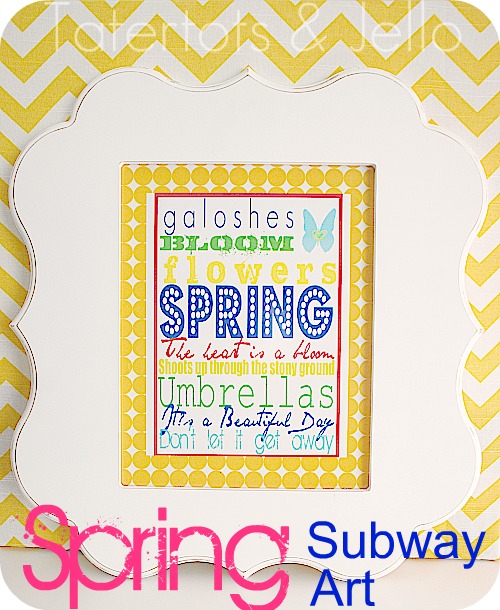 “Beautiful Day” Spring Subway Art (free printable)