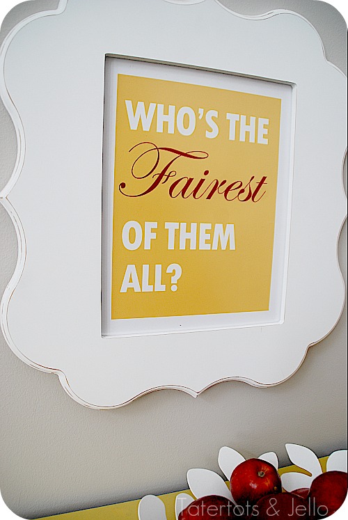 Mirror, Mirror Subway Art: A Snow White-Inspired Project, plus a Mirror Mirror Movie Giveaway!!