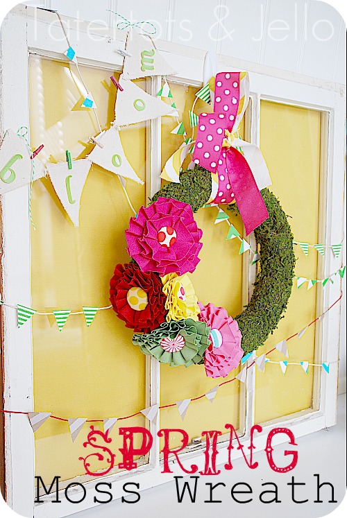 spring moss wreath