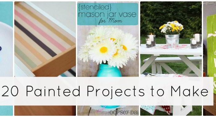 Great Ideas — 20 Painted Projects to Bring Color to YOUR Home!!