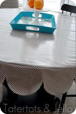 Laminated Scalloped Tablecloth Tutorial (sewing project)!!