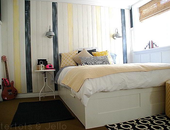 Nautical Teen Room with Rustic Beach-Inspired Weathered Wall!
