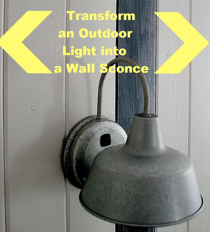 Add DIY Switches to Outdoor Sconces to make Indoor Bedside 