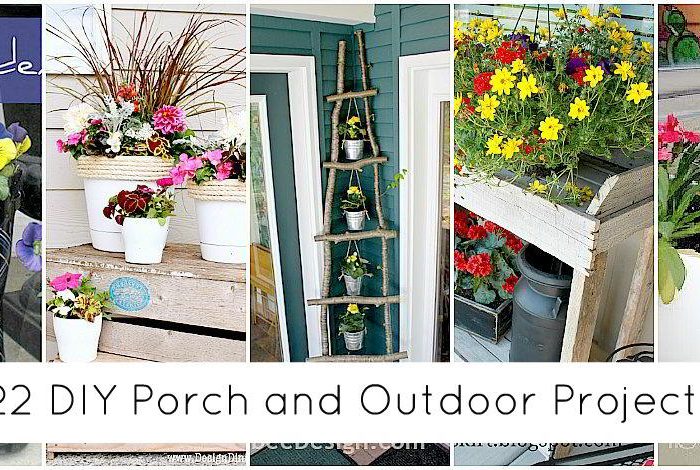 22 DIY Porch and Outdoor Projects to Make!!