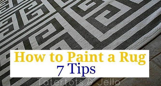 How to Paint a Rug -- seven Tips to Painting a Perfect Rug!
