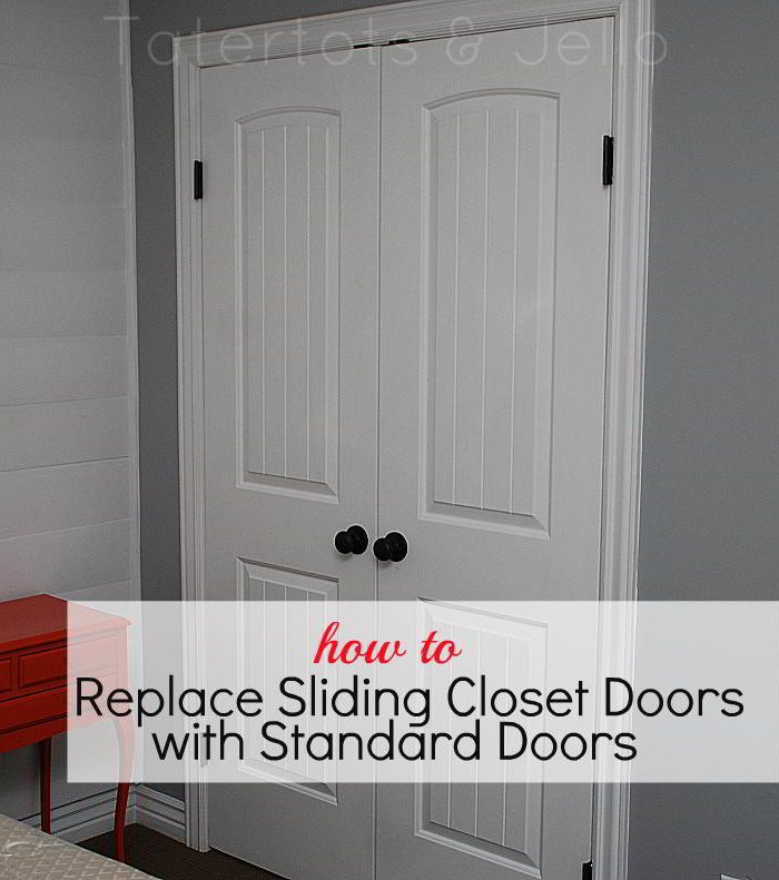 How To Replace Sliding Closet Doors with Standard Doors (tutorial)