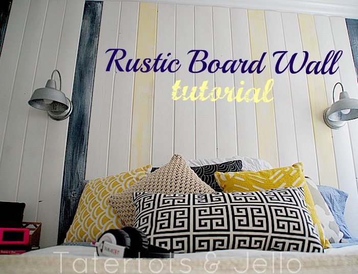 How to Make a Rustic Board Focal Wall (Nautical Bedroom)